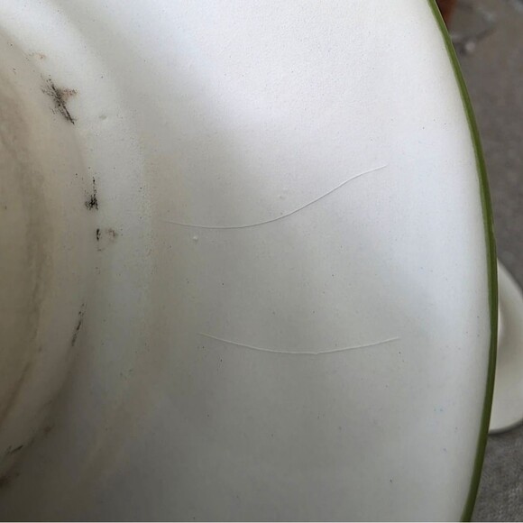 Yankee Candle Large Jar Shade & Plate Queen Anne Flowers Bees Etched Flaws - Picture 9 of 15